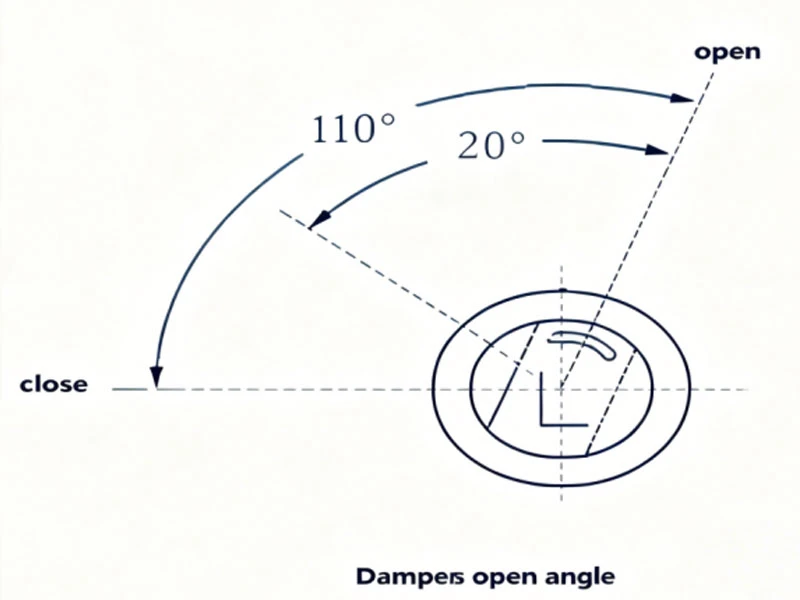 Rotation Angle Limit of Vane Dampers Rotation Angle Limit of Vane Dampers
